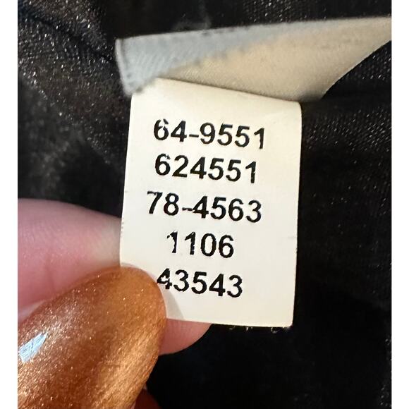 J. Jill Black Boucle Velvet Faux Fur Coat - XL - Picture 9 of 12